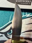 🔥Hess Fixed Blade Hunting Knife Stainless Clip Point 3.5-4in Wood Sheath 1984🔥 — photo 10