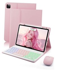Keyboard Case for iPad Air 13 inch M2-2024, M3-2025 iPad Pro 12.9 inch Pink