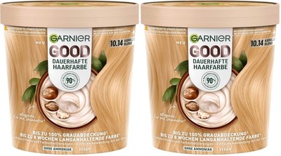 Garnier GOOD Dauerhafte Haarfarbe 10.14 217 g (2er Pack), Kamille 