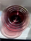 Vintage Corning Cranberry/Amethyst Pyrex Nesting bowls set of 4
