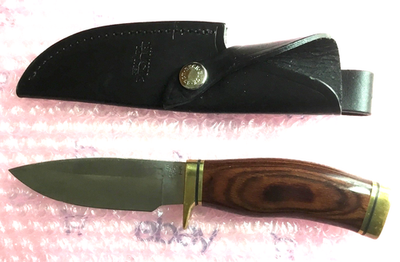 #ad 2004 Buck 192 Vanguard Knife Drop 191 Black Sheath Nice Walnut Handle No Box $139.95