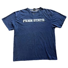 Vintage Penn State Nittany Lions Shirt Mens L Blue NCAA Football Nike Embroidery