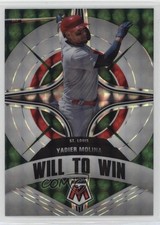 2022 Panini Mosaic Will to Win Green Mosaic Prizm Yadier Molina #WW-1 17di