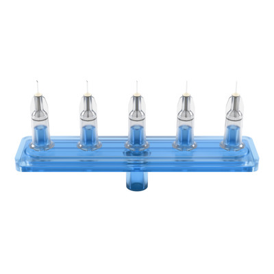 Mesoram 5-Wege Linear Multi-Injektor mit Nadeln 27G x 4mm | Mesotherapie | 1 Stück