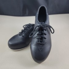 Leo Unisex Tap/Jazz Dance Shoes Black Laceup Kids EUC 75 Retail Youth Sz 10 M