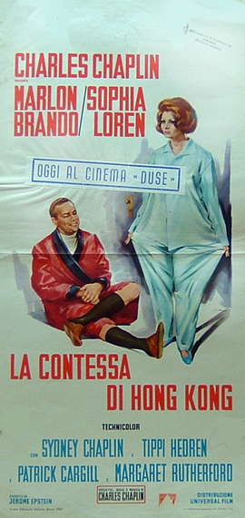 Locandina originale film La contessa di Hong Kong (1967) - Regia di Charlie Chaplin