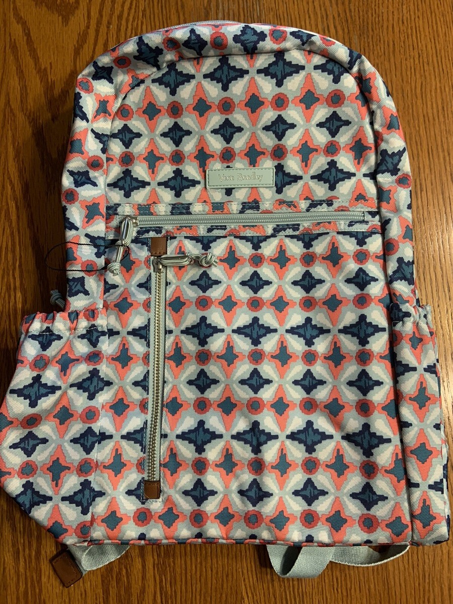 Vera Bradley Water Geo Lighten Up Study Hall Small Backpack  display picture 3