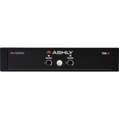 Ashly Audio Power Amplifier 2 x125W @ 4/8 Ohms or 25V/70V, 1/2 Rack Compact