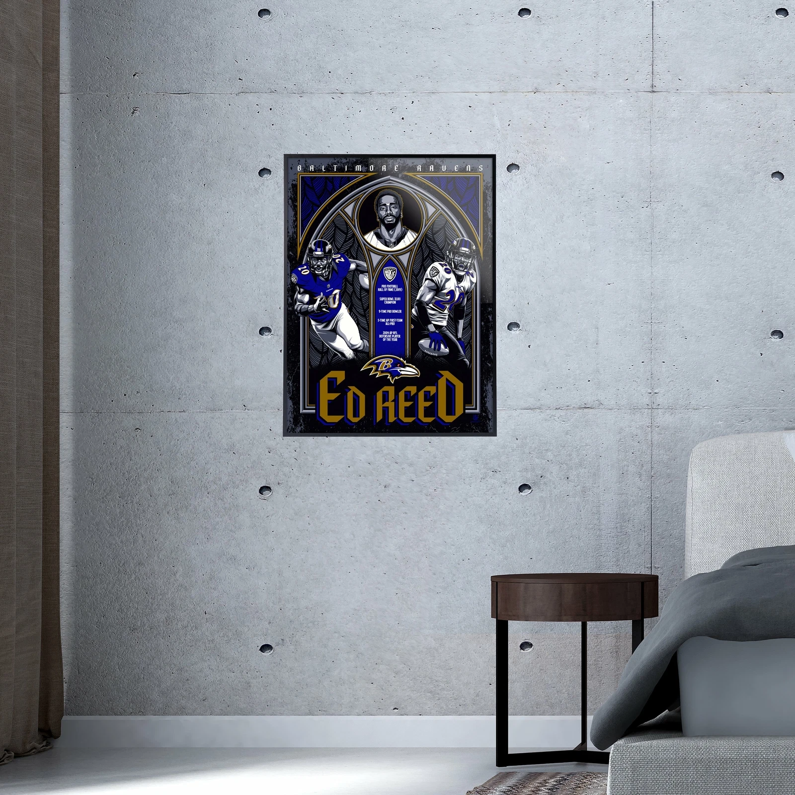Phenom Gallery Baltimore Ravens Ed Reed Poster