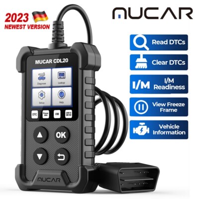 New KFZ Car OBD2 Diagnosegerät EOBD Codeleser AutoVIN OBDII Scanner MUCAR CDL20