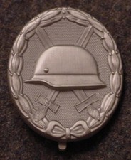 GERMAN WWII WEHRMACHT / ELITE WOUND BADGE - SILVER - 1957 PATTERN - OHNE HK