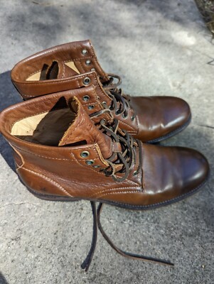 Frye Tyler Lace Up Tan Men display picture 1