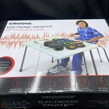 Croove Electronic Drum for kids | 9 Drum Pads & 2 Pedals | Rechargeable Drums...