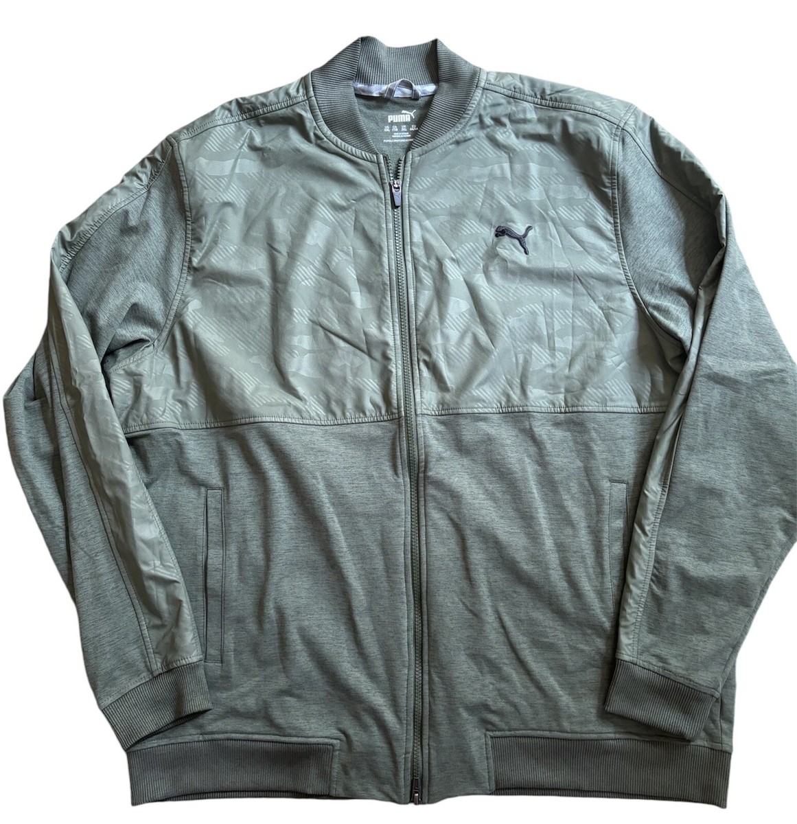 PUMA CloudSpun Stealth Camo UPF 40 Golf Jacket Thyme Men's Size XXL 597590  03 | eBay