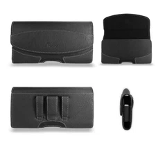 For Samsung Galaxy S24/ S24+/ S24 Ultra Fashion Leather Pouch Holster Clip Case