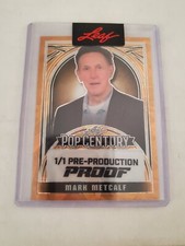 2024 Leaf MARK METCALF Orange Pre-Production Proof card Pop Century #1/1