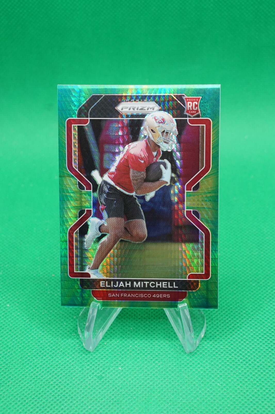 2021 Prizm Rookies Prizm Hyper SP /175 #399 Eli Mitchell San Francisco 49ers TU1