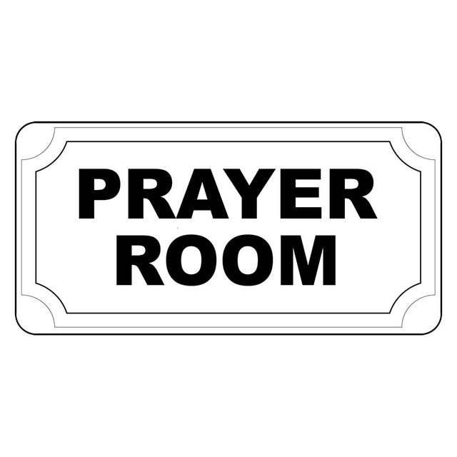 Prayer Room Black Retro Vintage Style Metal Sign - 8 In X 12 In With ...
