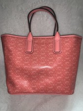 MICHAEL KORS Jodie Small Logo Jacquard Tote Bag GRAPEFRUIT