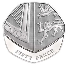 2021 Royal Shield 50p fifty pence coin Brilliant Uncirculated BUNC UK Royal Mint