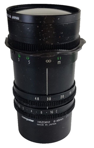 Computar H6Z0812MP3 8–48mm F1.2 Motorized Zoom C-Mount Lens 1/2