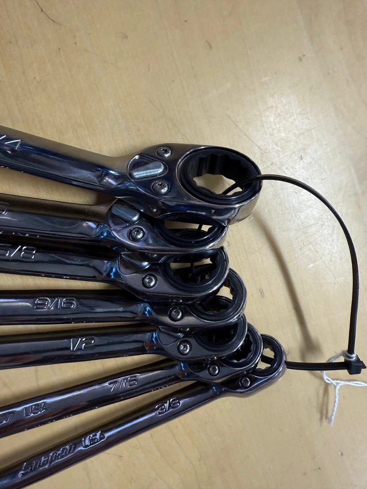 SNAP-ON 7 PIECE WRENCH SET 3/8-3/4" SOX  - Image 3 of 4