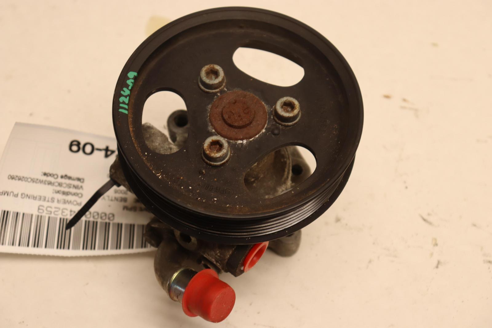 2003-2012 BENTLEY CONTINENTAL GT 6.0L POWER STEERING PUMP MOTOR PULLEY OEM