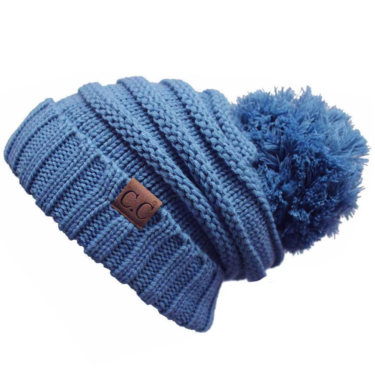 C.C 3pc Warm Chunky Soft Stretch Pom Pom Beanie, Gloves and  display picture 1
