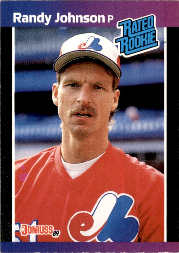 1989 Donruss Baseball Randy Johnson RC Montreal Expos #42