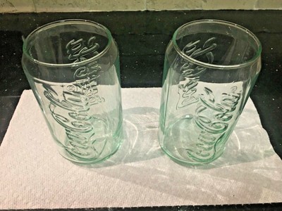 coca cola can shaped glass