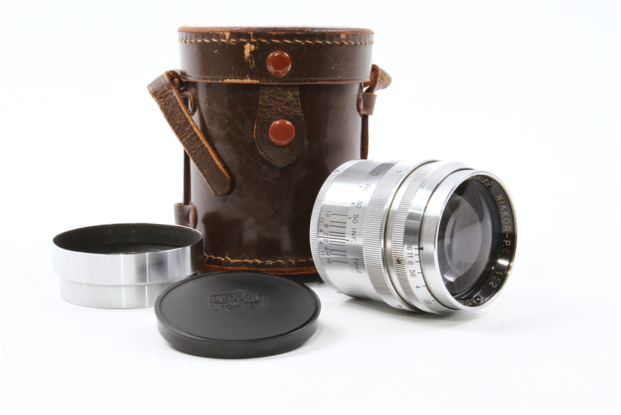 Nippon Kogaku Nikkor PC 8.5cm 85mm f2 Lens M39 Made in Occupied