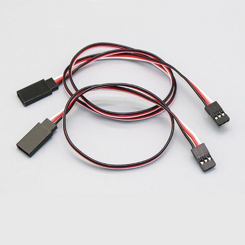 Rallonge Servo RC 100mm à 600mm - Connecteur Femelle, Noir, Pour Modélisme, Neuf
