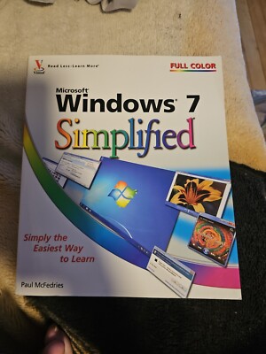 Simplified Ser.: Windows  7 by Paul McFedries (2009, Trade Paperback)