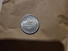 Moneta Argento 500 Lire  - 7' centenario di Dante