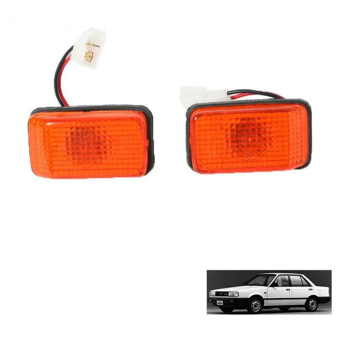 Side Lamp Marker Lamp Lights LR for Nissan Sentra Sunny B12