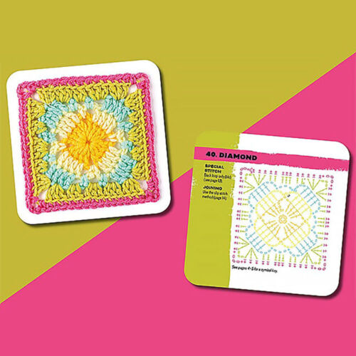 The Granny Square Card Deck -50 Mix & Match Designs Crochet Book Friend Gift NCC - Picture 7 of 16