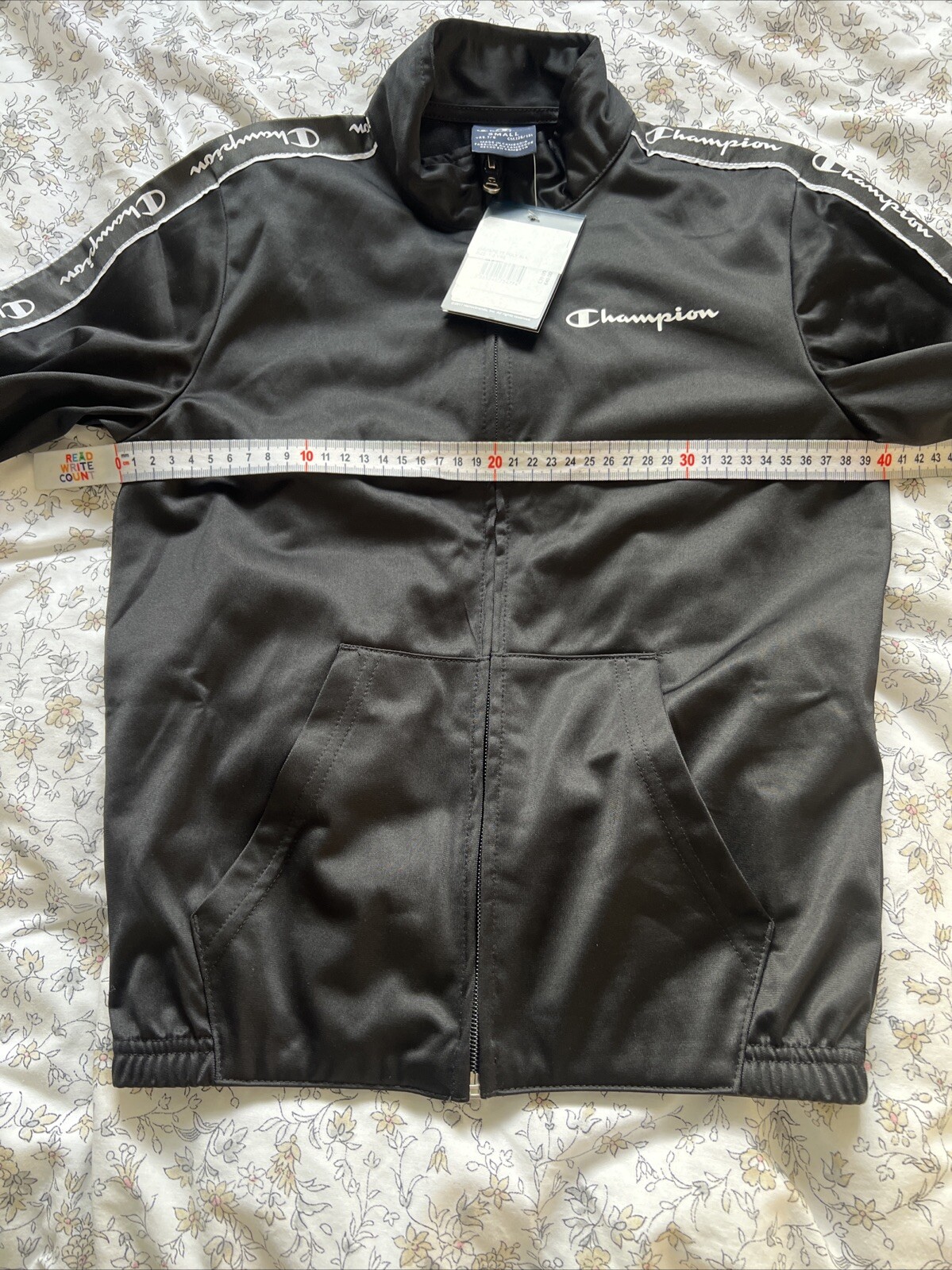 CHAMPION | Kid’s Black Full Zip Training Track Jacket | Size 7-8Yrs RRP£35 image 5