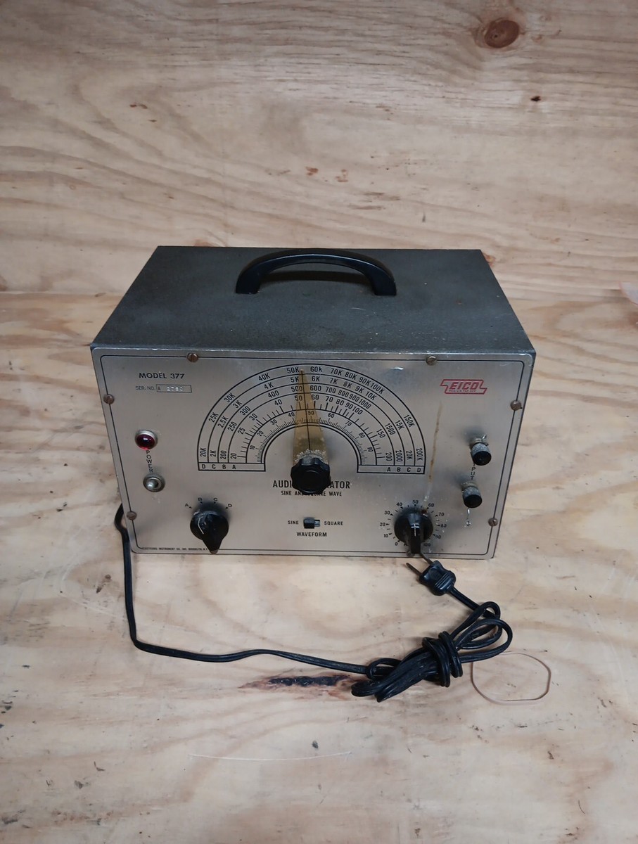 Ecellent cost Vintage original バーゲン Vintage EICO Model 377 Audio Generator-Sine and Square Wave | eBay