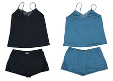 Flora Nikrooz Stacy Solid Color Cami  Shorts 2-Piece Women's Pajama Set NWT