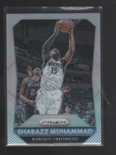 SHABAZZ MUHAMMAD 2015-16 PANINI PRIZM SILVER PRIZMS CARD #16