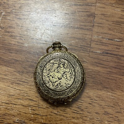 Vintage Solid Creme PERFUME FAME Woman Heirloom Watch Compact, Half full