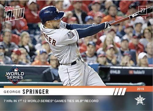 2019 Topps Now 1064 George Springer