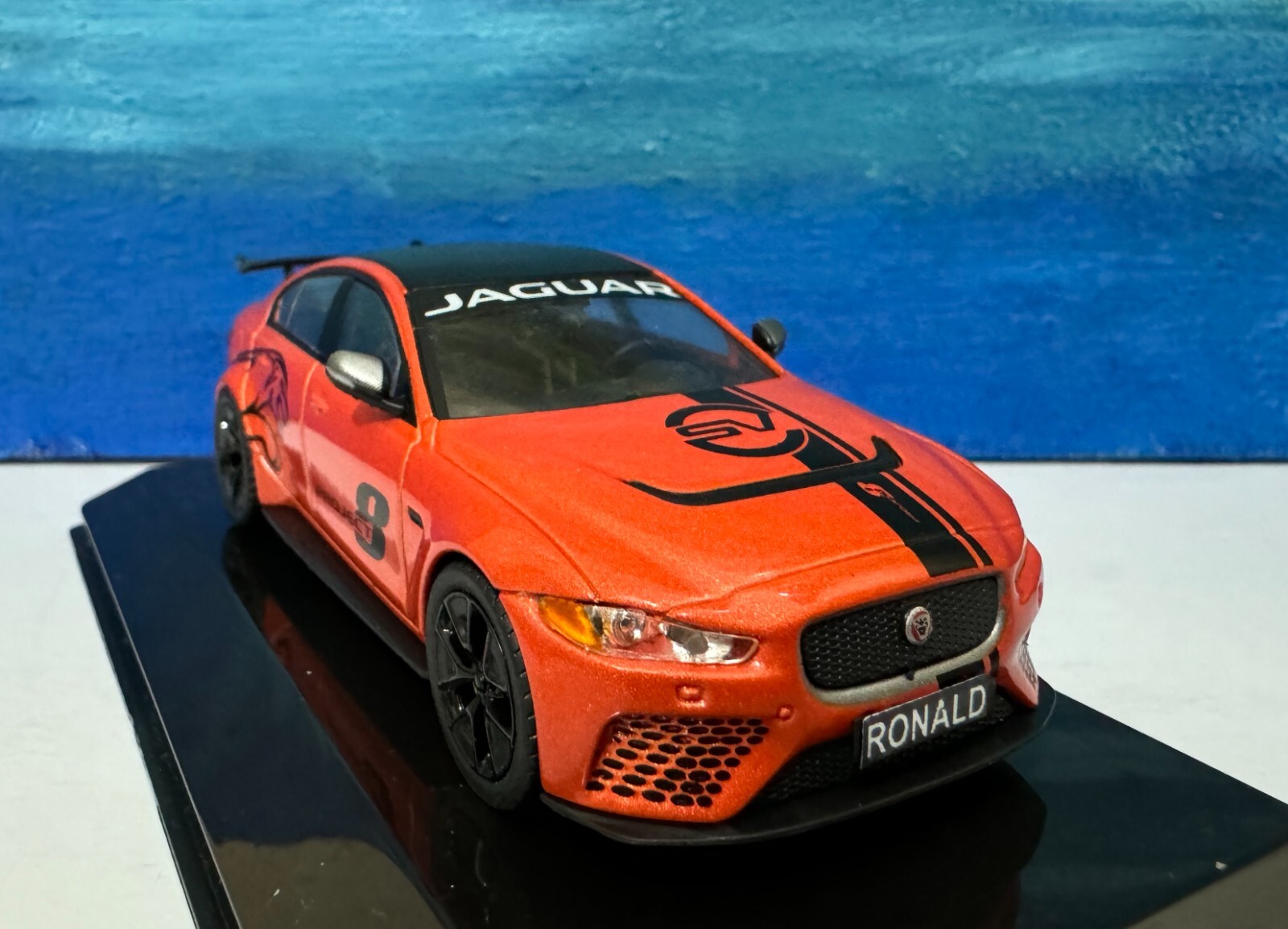 ANY Name plate Jaguar XE SV 2017 display model collectible model in display case