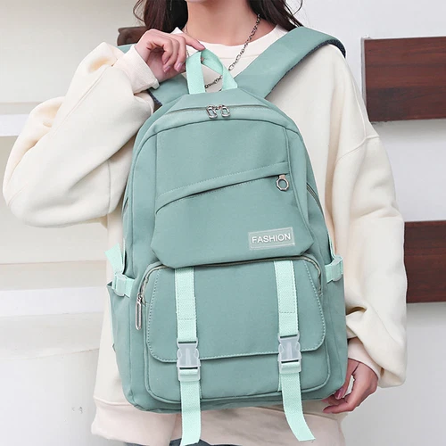 Canvas Mädchen Schulrucksack Frauen Reise Loptop Schüler Büchertasche 18" Tagesrucksack - Bild 15 von 47