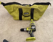 Ryobi P271 Cordless Drill Driver & P704 Light 18V Tools and Bag Only - No Batts