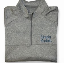 Nike Dri-FIT Quarter Zip Pullover XL Gray Athletic Training Top