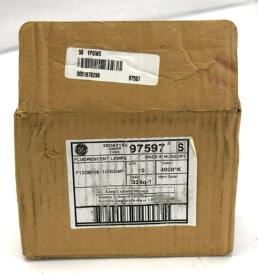 Lot of 10 General Electric 13W 4 Pin Biax D Eco Compact Fluorescent Lamp G24q-1