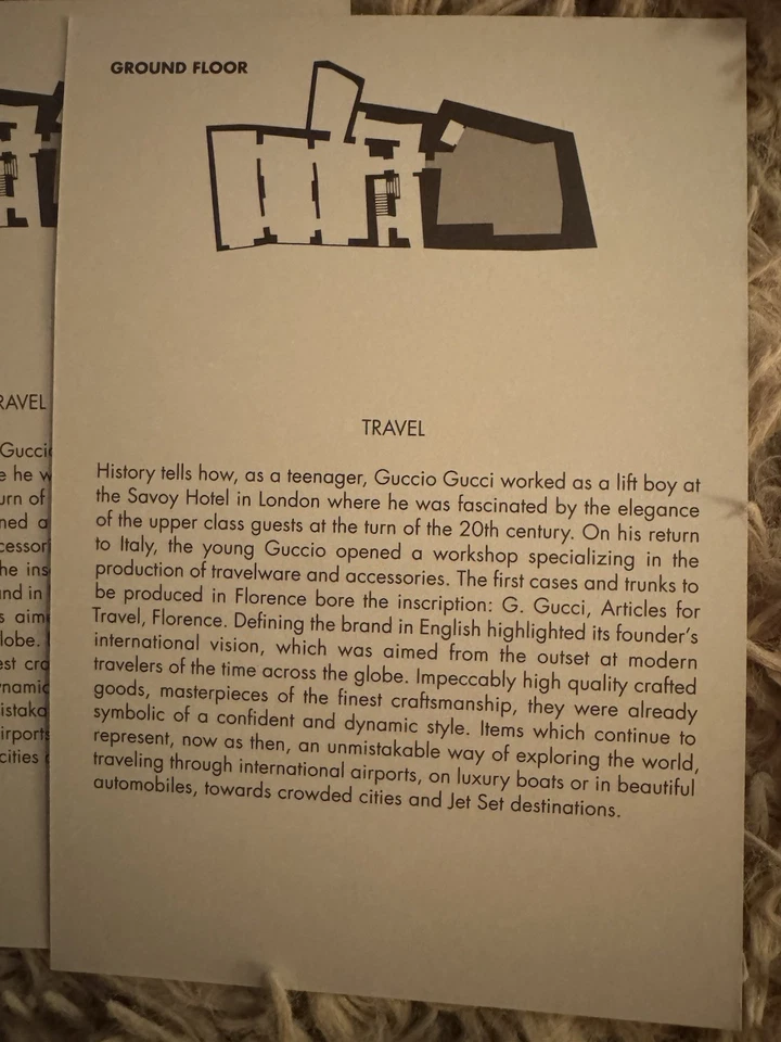 GUCCI - Juego de 3 tarjetas de notas vintage Gucci Front Car Grill del Museo Gucci Foto 4 de 4
