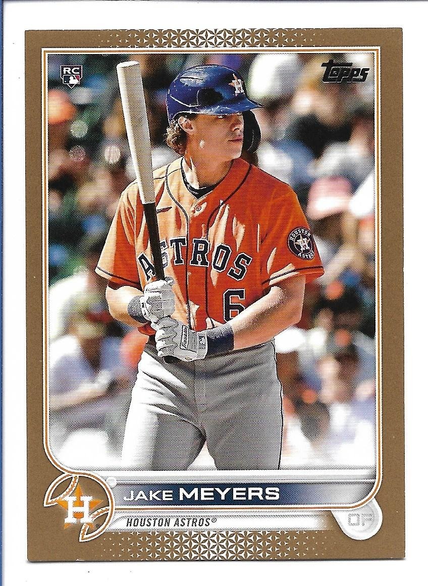 Jake Meyers 2022 Topps GOLD Rookie #295 #0937/2022 - Houston Astros RC