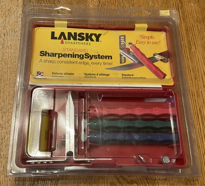 NIP Lansky Standard Precision 3-Stone Knife Sharpening System With Mount - LKC03